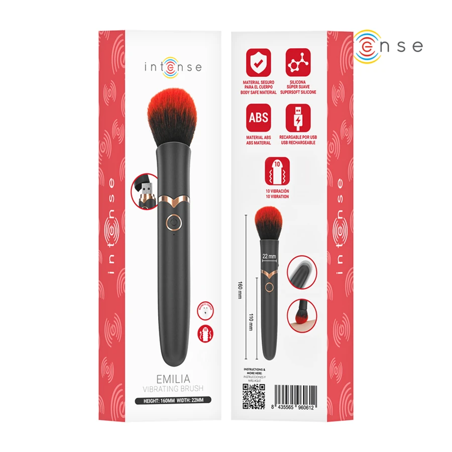 INTENSE - EMILIA VIBRATIONSBÜRSTE 10 VIBRATIONEN 16 CM